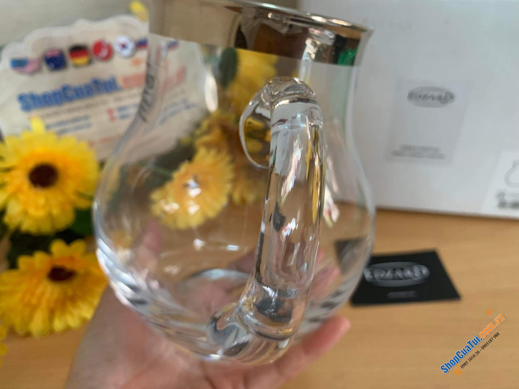 Bình đựng nước pha lê Edzard Olivia size 1 Lít