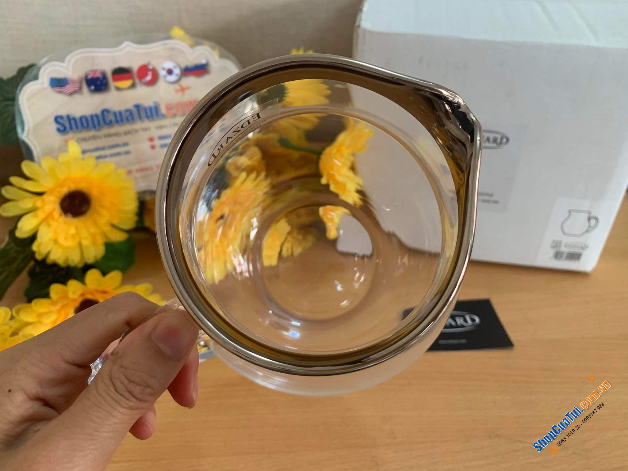 Bình đựng nước pha lê Edzard Olivia size 1 Lít