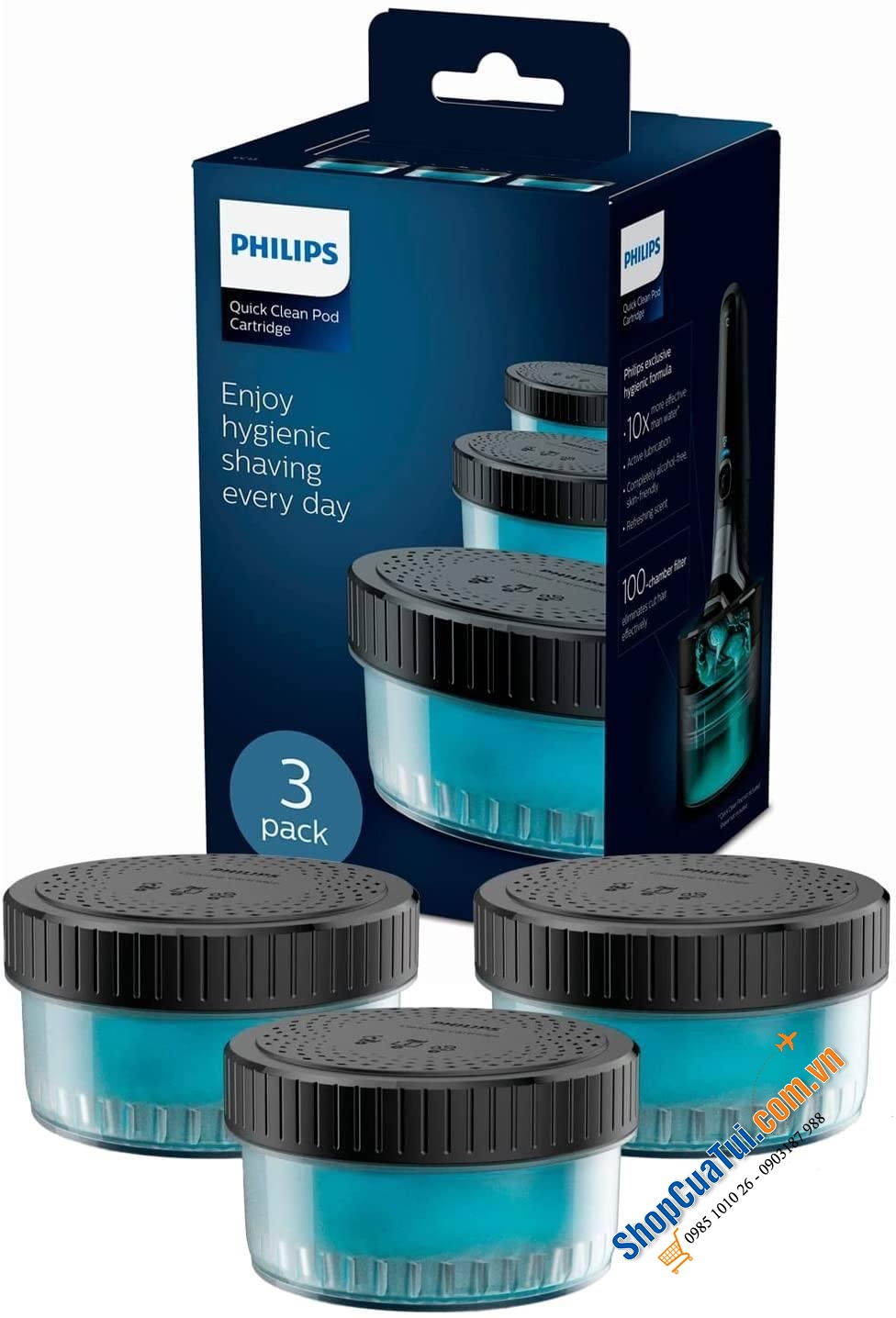 MÁY CẠO RÂU PHILIPS SERIES 7000 S7783/63 kèm 3 hộp tăm nước, sạc trong 1 giờ, chạy được đến 60 phút. Sạc nhanh trong 5 phút cho 1 lần cạo râu