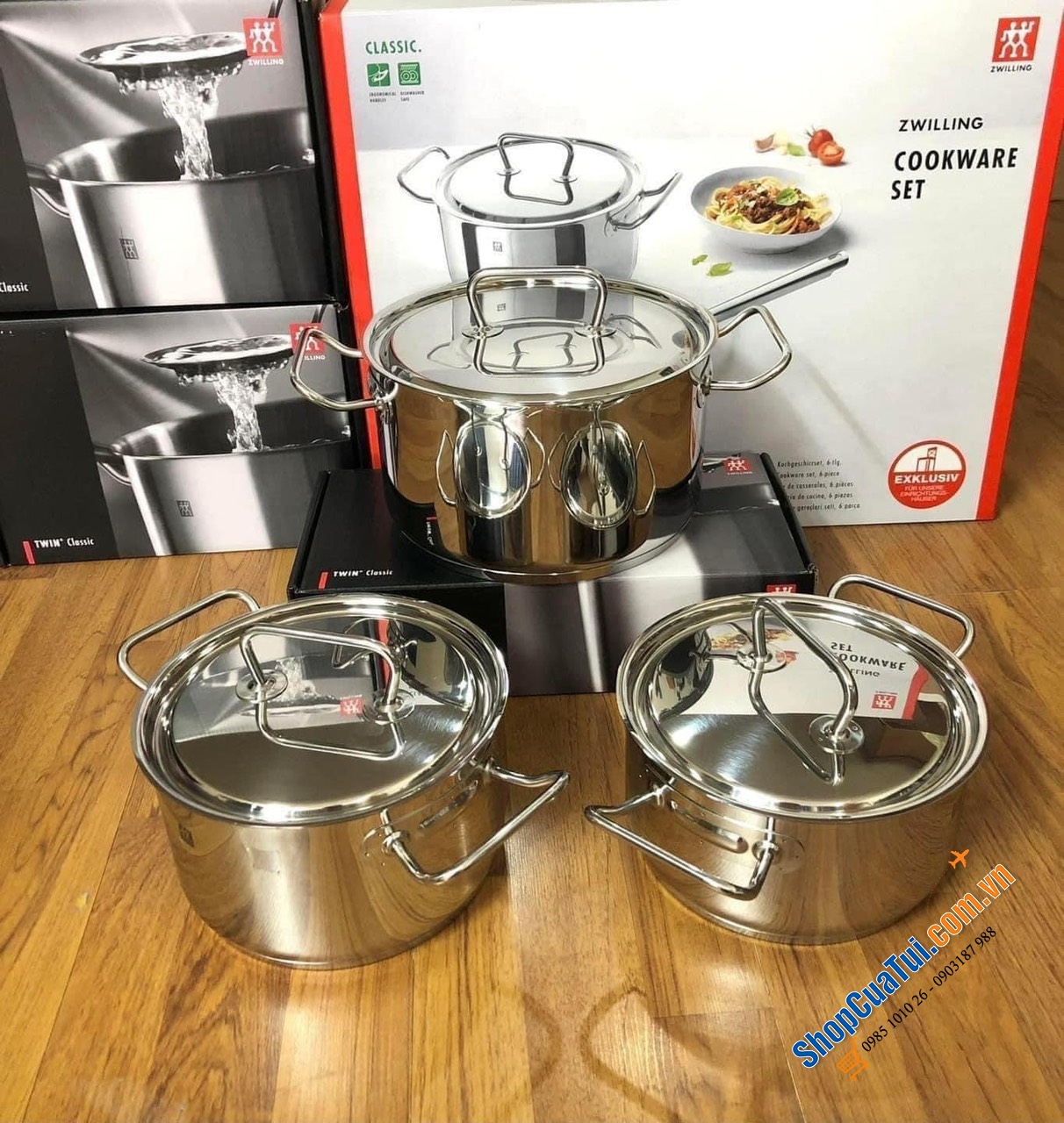 BỘ NỒI CAO CẤP ZWILLING COOWARE SET 6 MÓN