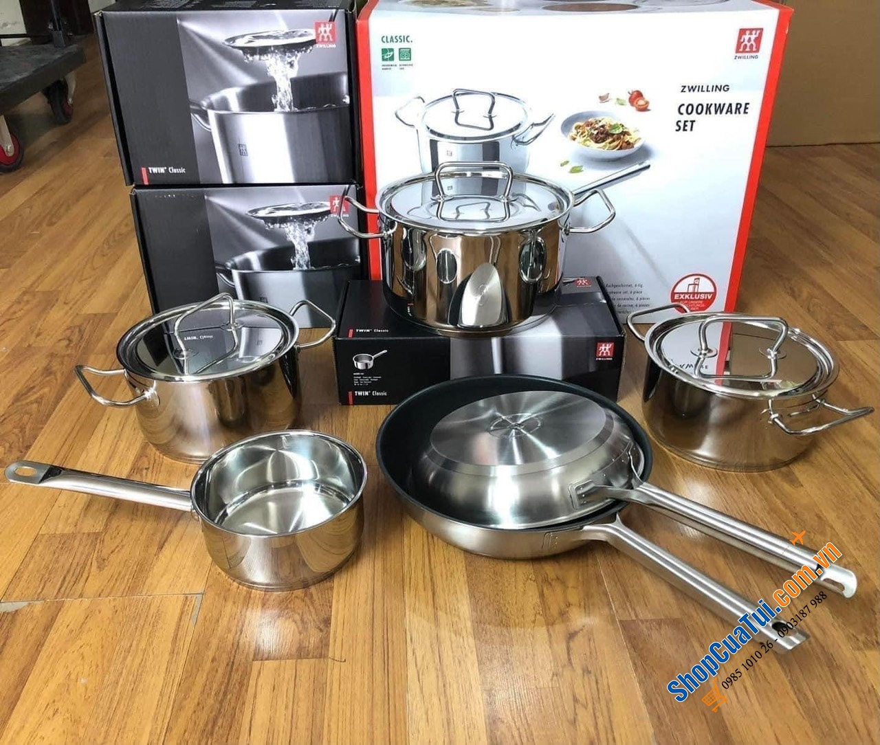 BỘ NỒI CAO CẤP ZWILLING COOWARE SET 6 MÓN