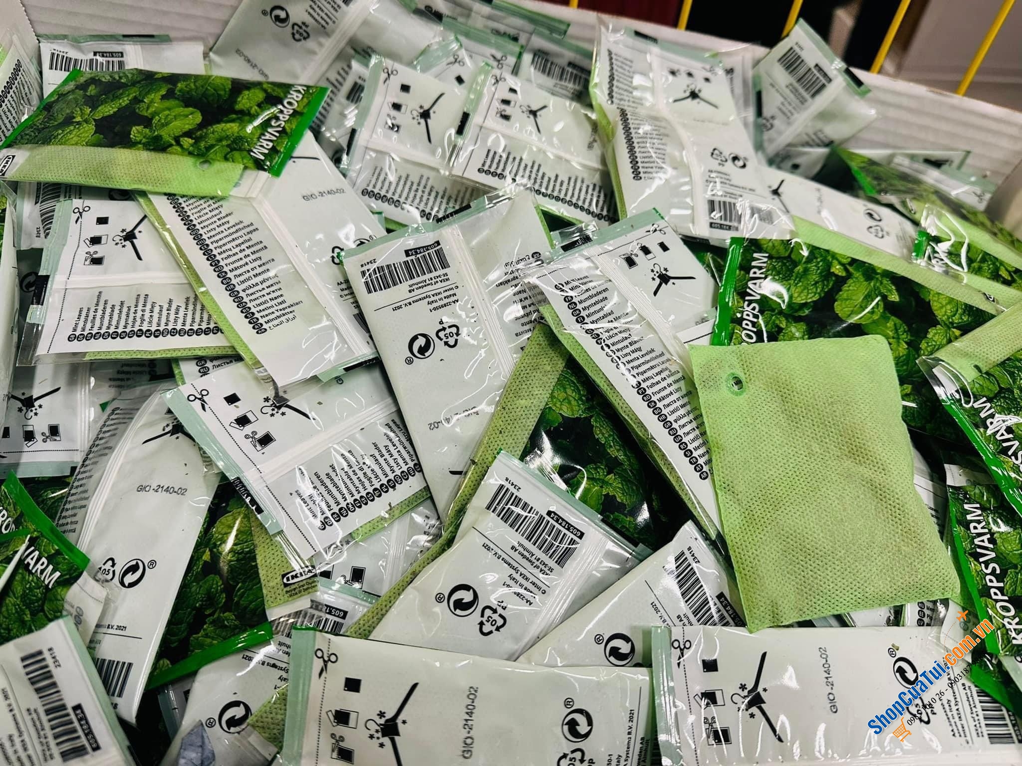 TÚI OẢI HƯƠNG - BẠC HÀ  KHÔ IKEA.