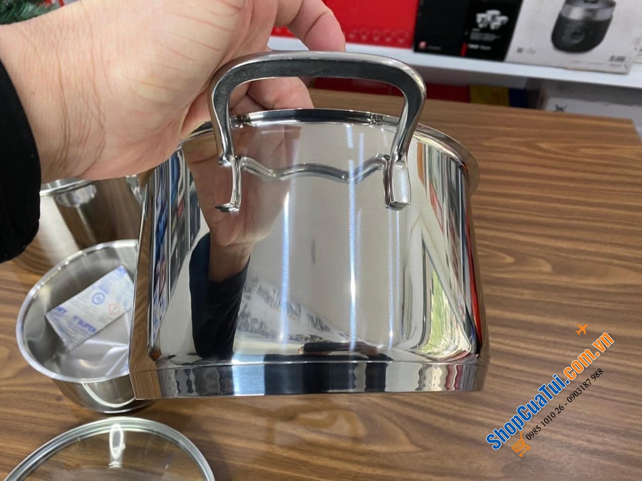 BỘ NỒI 3 MÓN SILIT CAPRO gồm 2 nồi 1 quánh