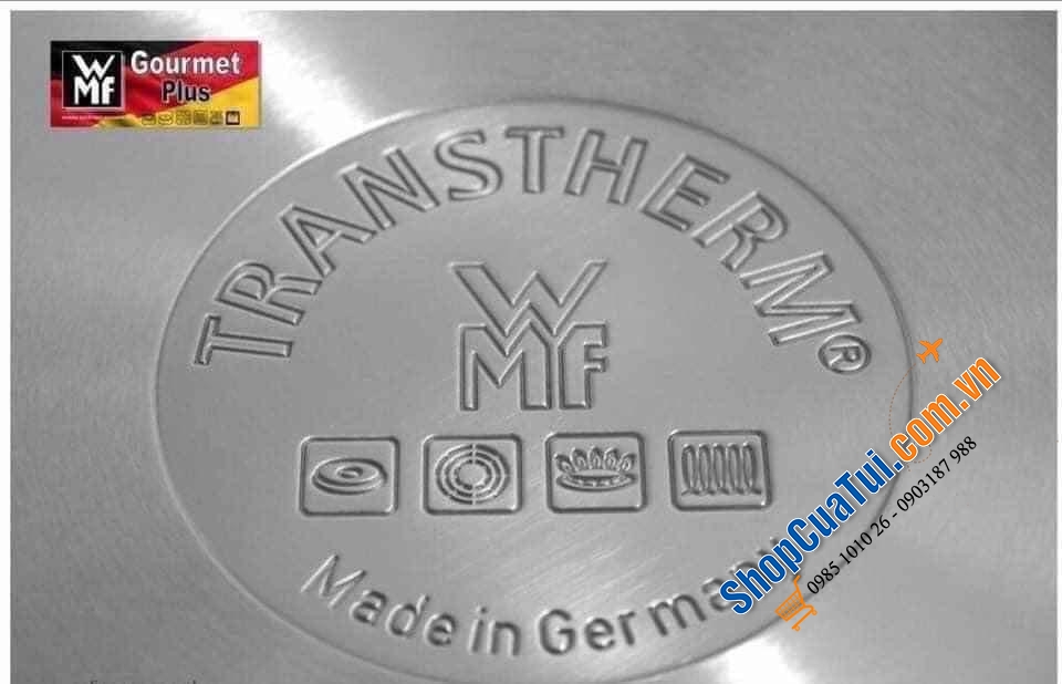 Bộ Nồi WMF Gourmet Plus 5 Món - mua lần dùng mãi mãi - WMF Topf-Set Gourmet Plus 5tlg, Made in Germany