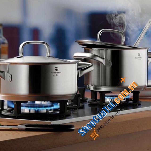 Bộ Nồi WMF Gourmet Plus 5 Món - mua lần dùng mãi mãi - WMF Topf-Set Gourmet Plus 5tlg, Made in Germany