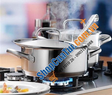 Bộ Nồi WMF Gourmet Plus 5 Món - mua lần dùng mãi mãi - WMF Topf-Set Gourmet Plus 5tlg, Made in Germany