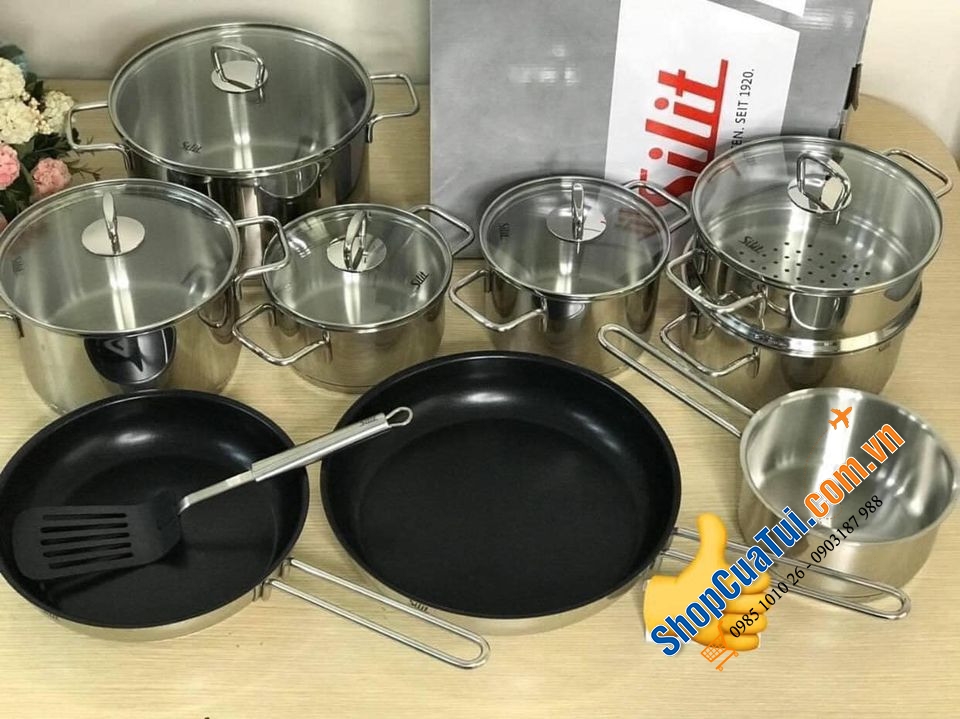 Bộ nồi Silit Alicante 10 món dòng mới nhất của serie nồi 10 Silit