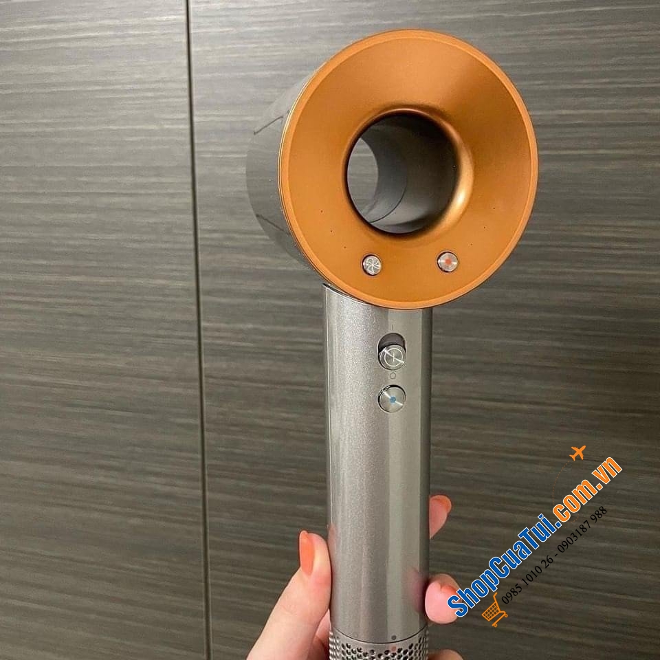 Máy sấy tóc Dyson Supersonic HD08 màu đồng - cho mức gió siêu mạnh và giảm thời gian sấy khô tóc