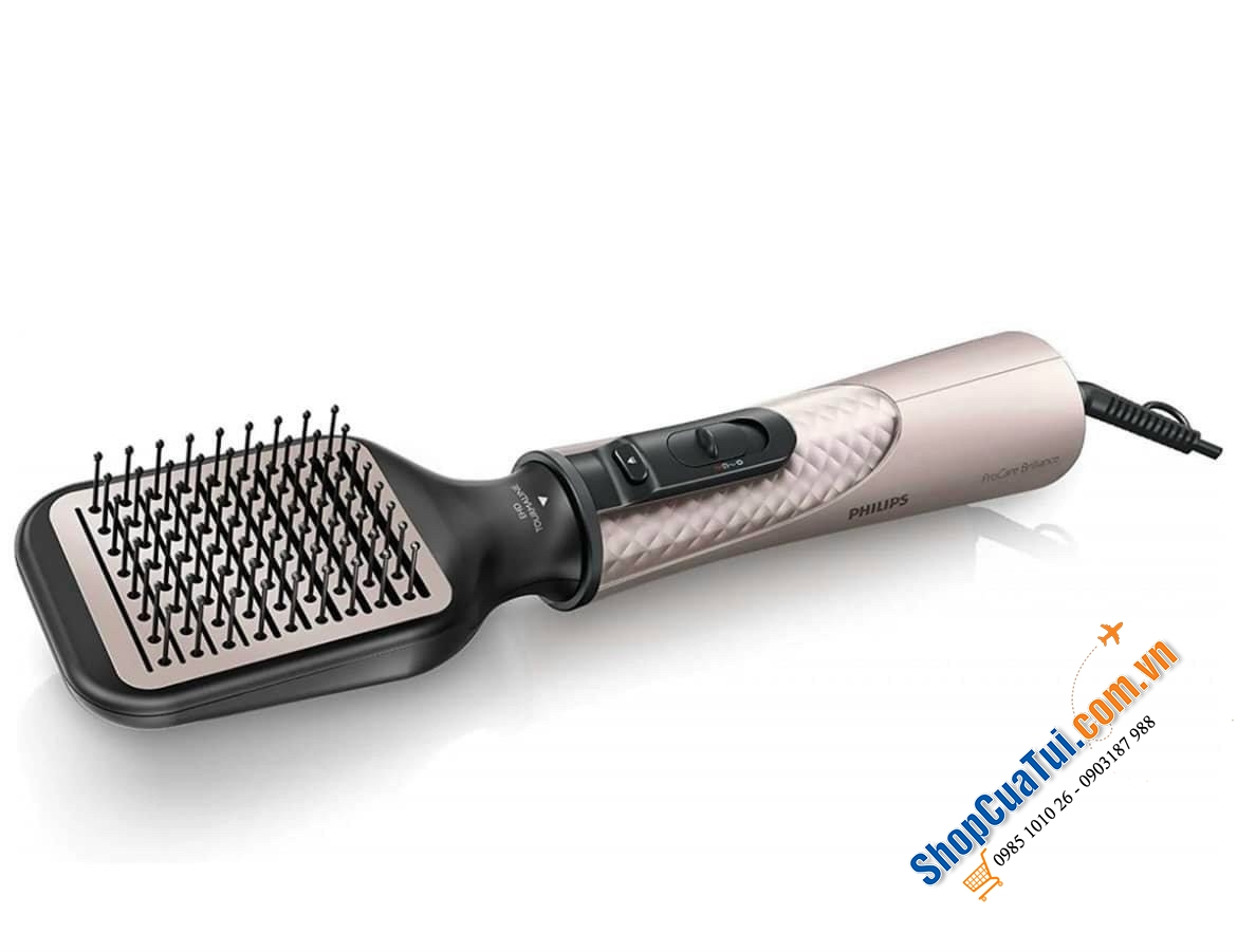 Máy sấy tóc, Bộ lược sấy và tạo kiểu tóc Philips BHA530/00 5in1 với 5 phụ kiện giúp sấy khô và tạo kiểu tóc đa dạng, chăm sóc tóc bóng mượt hoàn hảo nhờ chức năng ion hoá