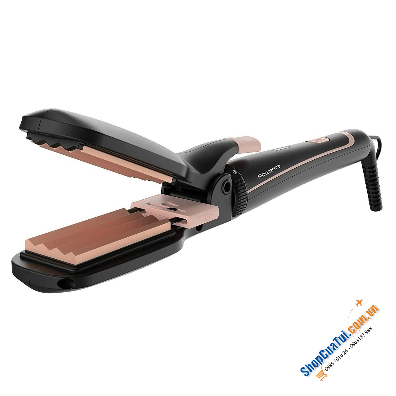 BỘ DỤNG CỤ UỐN, ÉP & SẤY TÓC ROWENTA CF4231 MẦU ĐỒNG tạo kiểu tóc 14 trong 1 với khả năng vô tận: ép tóc, uốn tóc, dập xù, lược sấy và nhiều hơn nữa