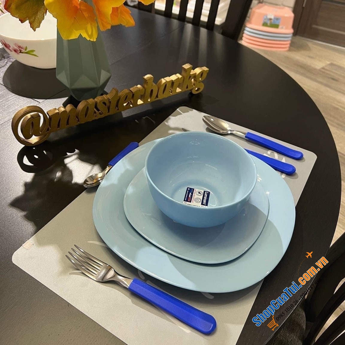 Bộ Dao thìa dĩa bàn ăn Tramontina TULUM 25 món xuất xứ Brazil với 3 màu: Đỏ, xanh biển, xanh coban  Bộ sản phẩm gồm: