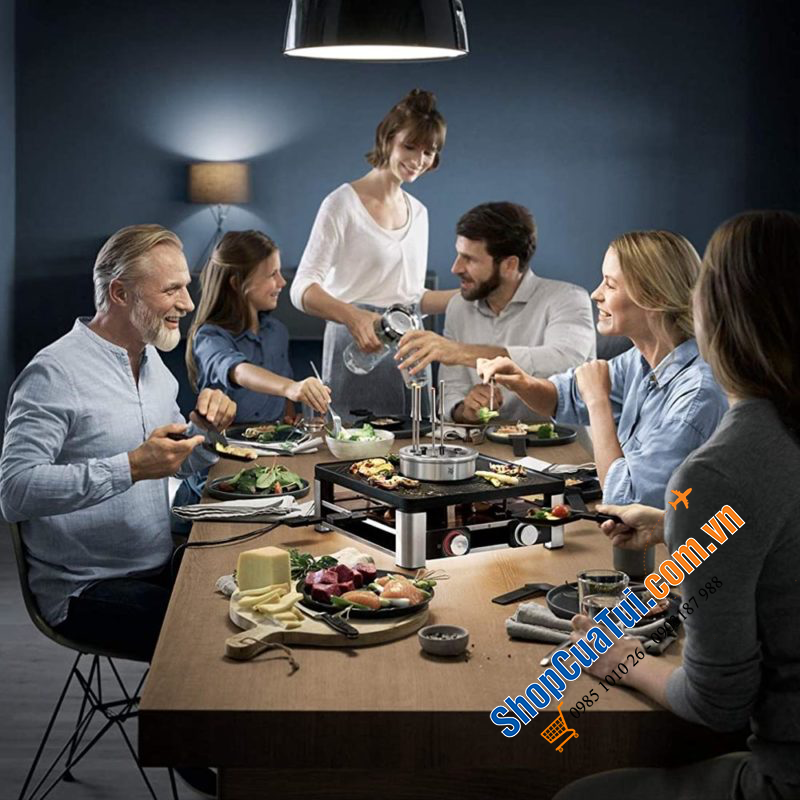 Model mới: Bếp nướng kiêm lẩu WMF Lumero  Gourmet Station đa năng 3in1 1800W