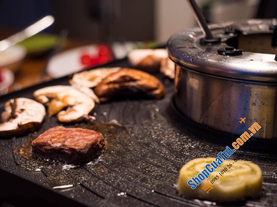 Model mới: Bếp nướng kiêm lẩu WMF Lumero  Gourmet Station đa năng 3in1 1800W