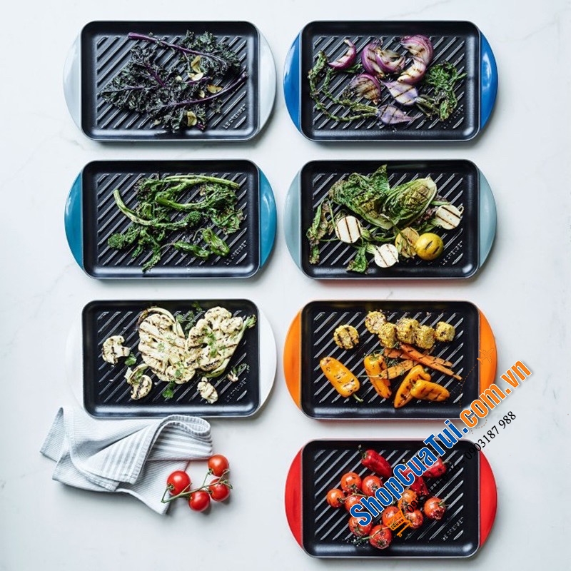 CHẢO - KHAY NƯỚNG LE CREUSET 32x22 cm.