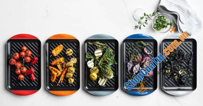 CHẢO - KHAY NƯỚNG LE CREUSET 32x22 cm.