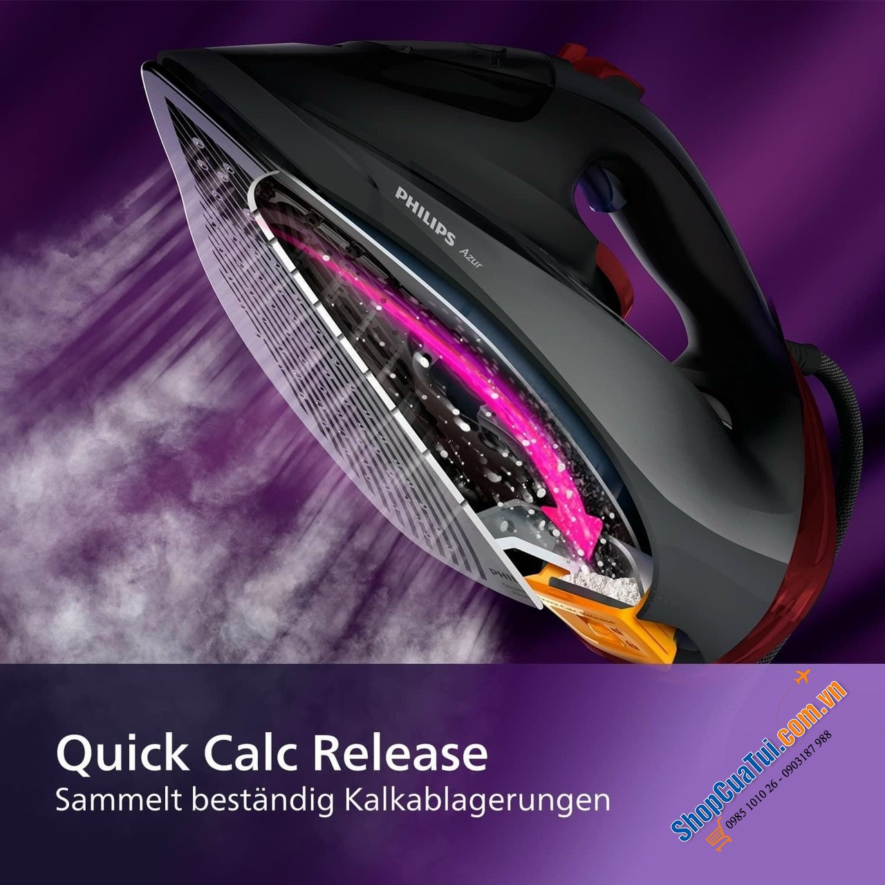 BÀN LÀ HƠI NƯỚC PHILIPS AZUR GC4556/80 công suất 2600watt