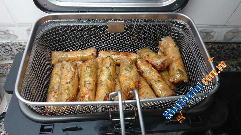 NỒI CHIÊN NGẬP DẦU SILVERCREST MẪU MỚI CẢI TIẾN DUNG TÍCH 4 LÍT - chiên các món giòn siêu ngon