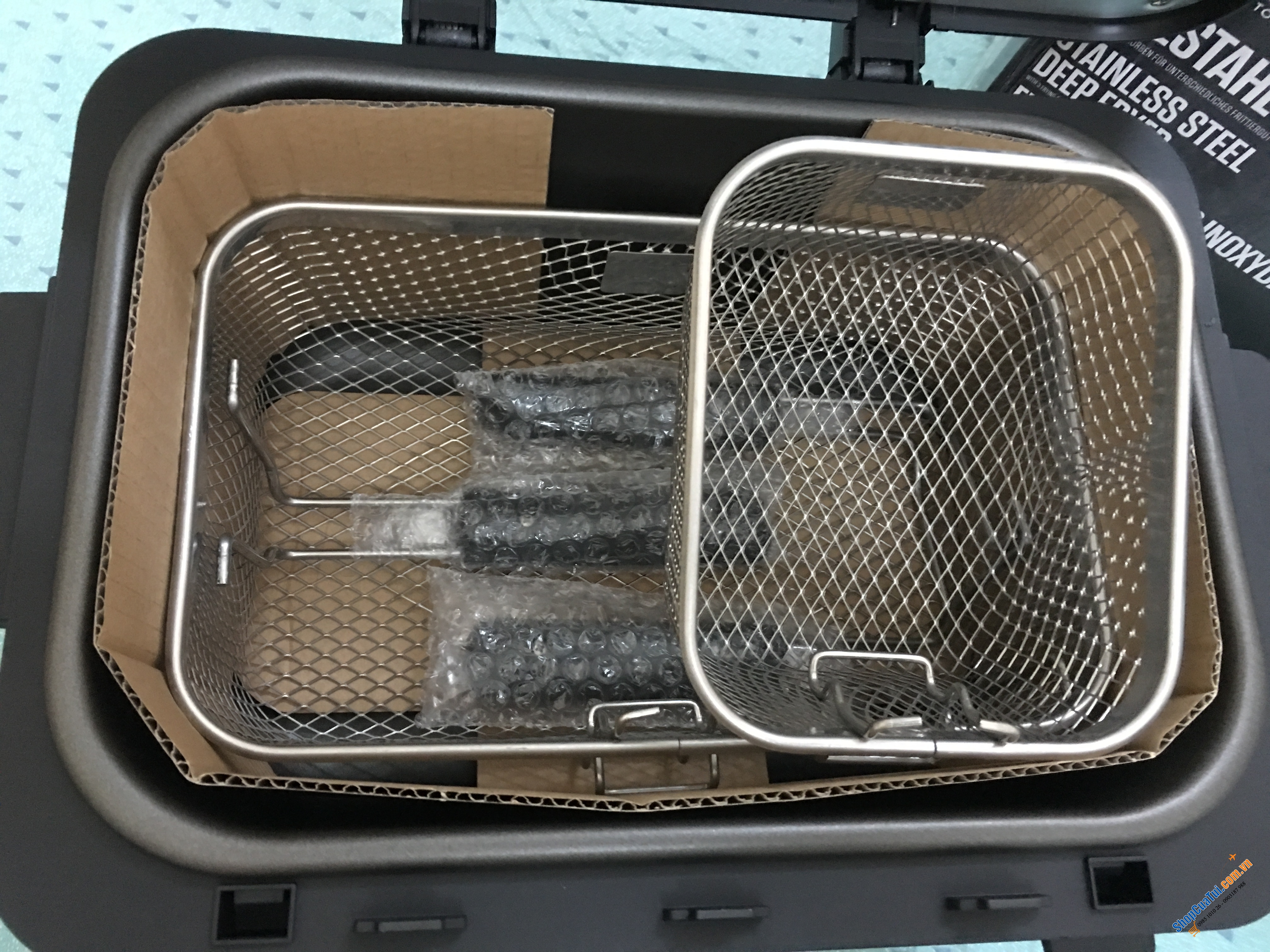 NỒI CHIÊN NGẬP DẦU SILVERCREST MẪU MỚI CẢI TIẾN DUNG TÍCH 4 LÍT - chiên các món giòn siêu ngon