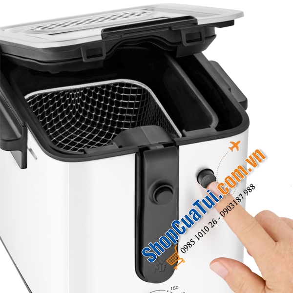 Nồi chiên ngập dầu WMF Küchenminis Mini Fryer Công suất 1000W, dung tích 1 lít, tặng kèm dụng cụ cắt khoai tây