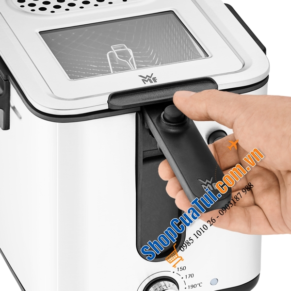 Nồi chiên ngập dầu WMF Küchenminis Mini Fryer Công suất 1000W, dung tích 1 lít, tặng kèm dụng cụ cắt khoai tây