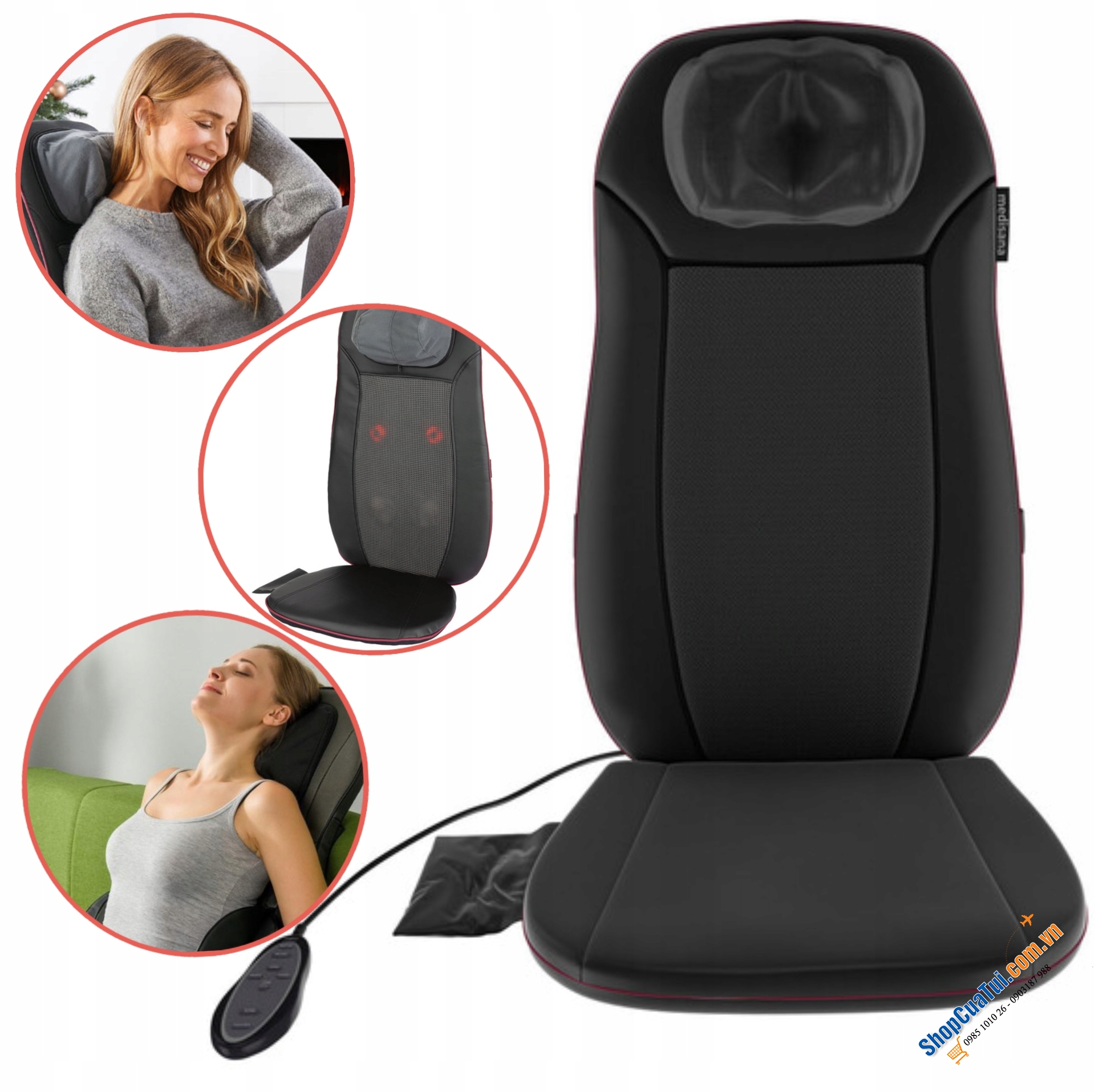 GHẾ MASSAGE TOÀN THÂN MEDISANA MC 85L - chăm sóc toàn diện từ vùng cổ, lưng và hông