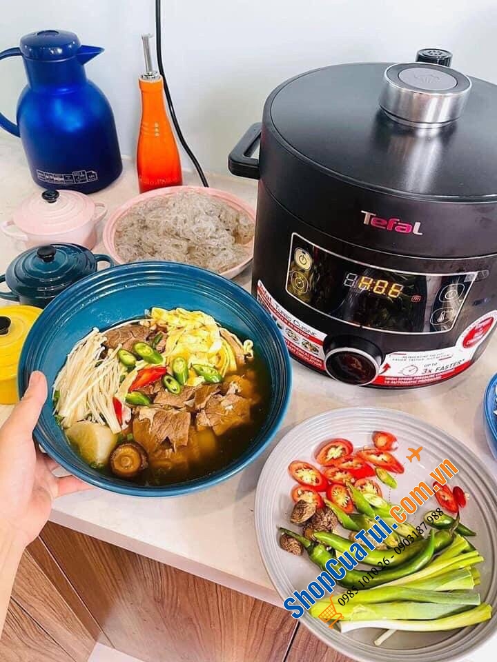 Nồi áp suất điện đa năng Tefal CY754830 Turbo Cuisine.