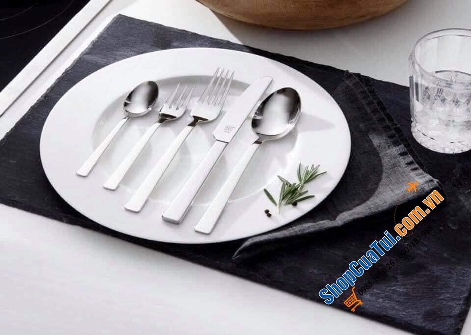 Set dao thìa dĩa Zwilling King 60 món sáng bóng, tinh xảo, sang trọng, bền đẹp