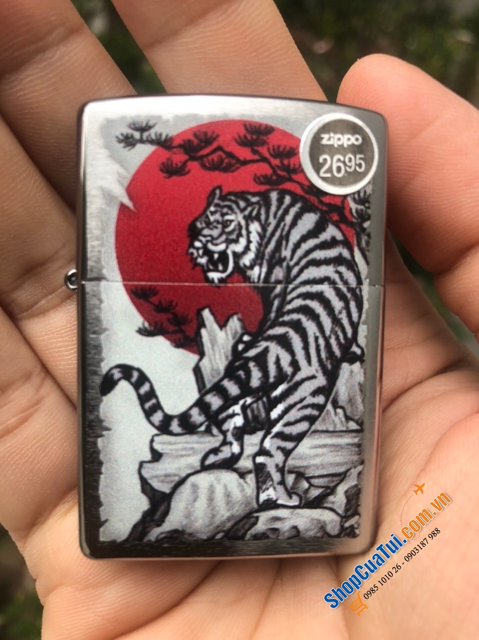 Bật lửa Zippo hổ Châu Á - tượng trưng cho sức mạnh lòng dũng cảm, nhân từ và tính cách mạo hiểm, Made in USA