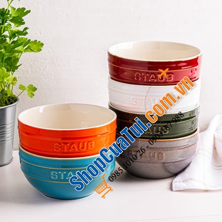 Sét 6 bát ăn cơm Staub 12 cm Macaroons hoặc màu cổ điển