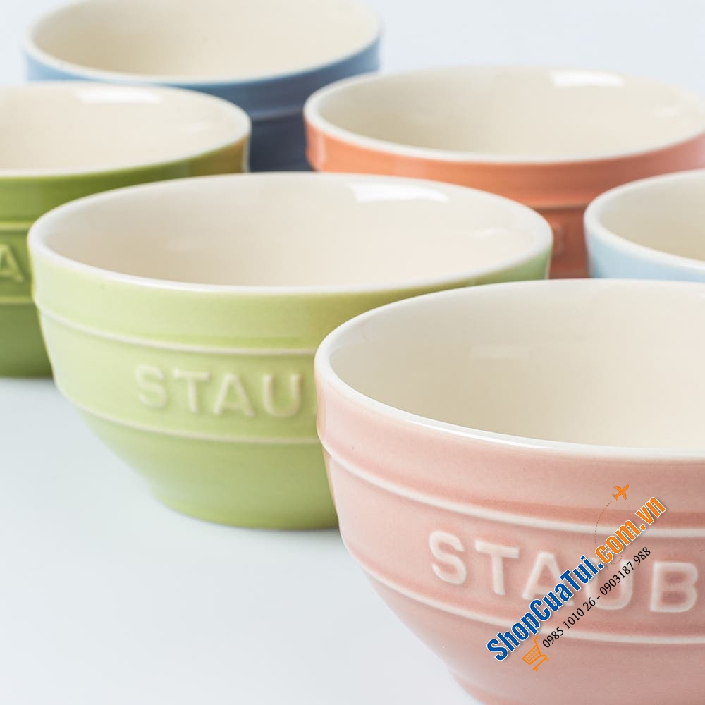 Sét 6 bát ăn Phở, Bún,... Staub 14 cm Macaroons hoặc màu cổ điển