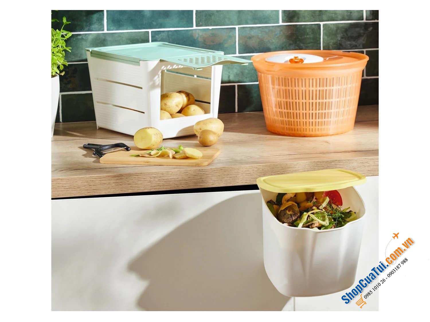 Hộp đựng củ quả Ernesto siêu tiện lợi.