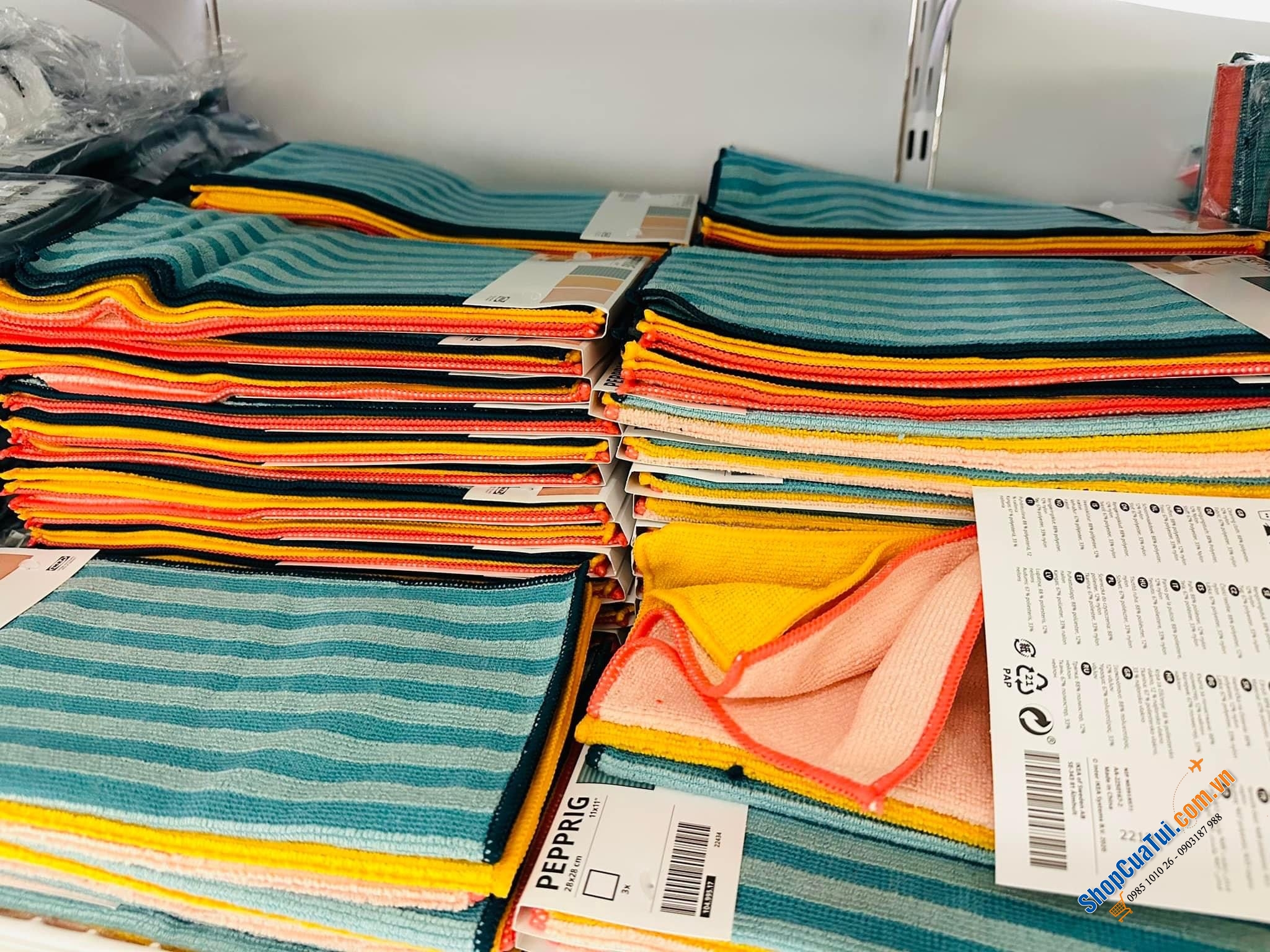 SET 3 KHĂN LAU ĐA NĂNG IKEA PEPPRIG - HÀNG MUA TRỰC TIẾP TẠI ĐỨC.