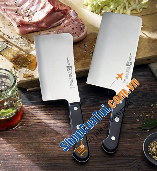 SET DAO CHẶT VÀ DAO THÁI BẢN TO ZWILLING GOURMET - MADE IN GERMANY dày dặn, siêu bền, chặt thái siêu mượt, tay cầm chắc chắn