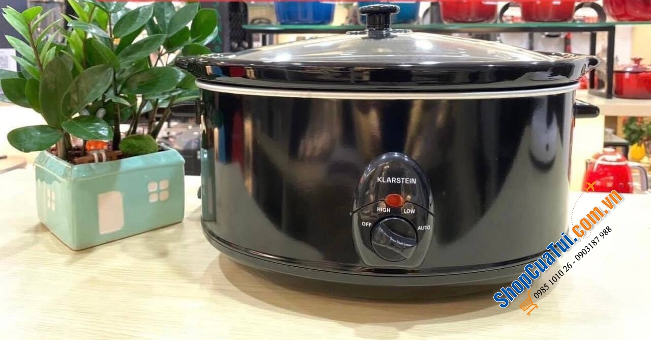 Nồi nấu chậm KLARSTEIN Slow Cooker size to 6,5 lít hầm gà nguyên con (tuyệt vời luôn)