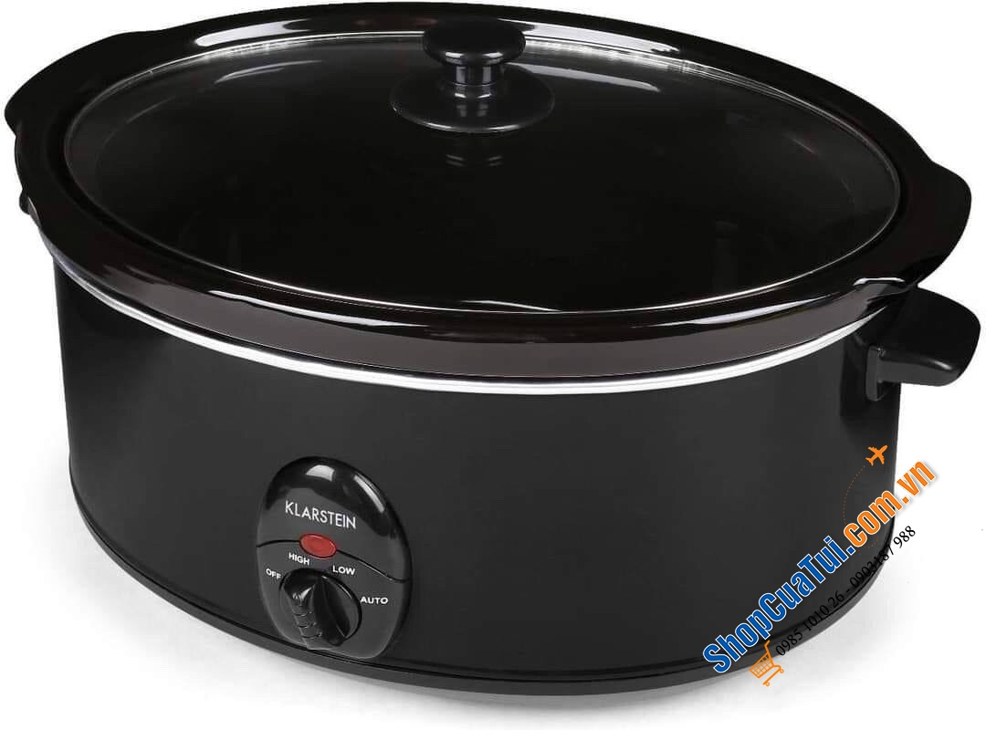 Nồi nấu chậm KLARSTEIN Slow Cooker size to 6,5 lít hầm gà nguyên con (tuyệt vời luôn)