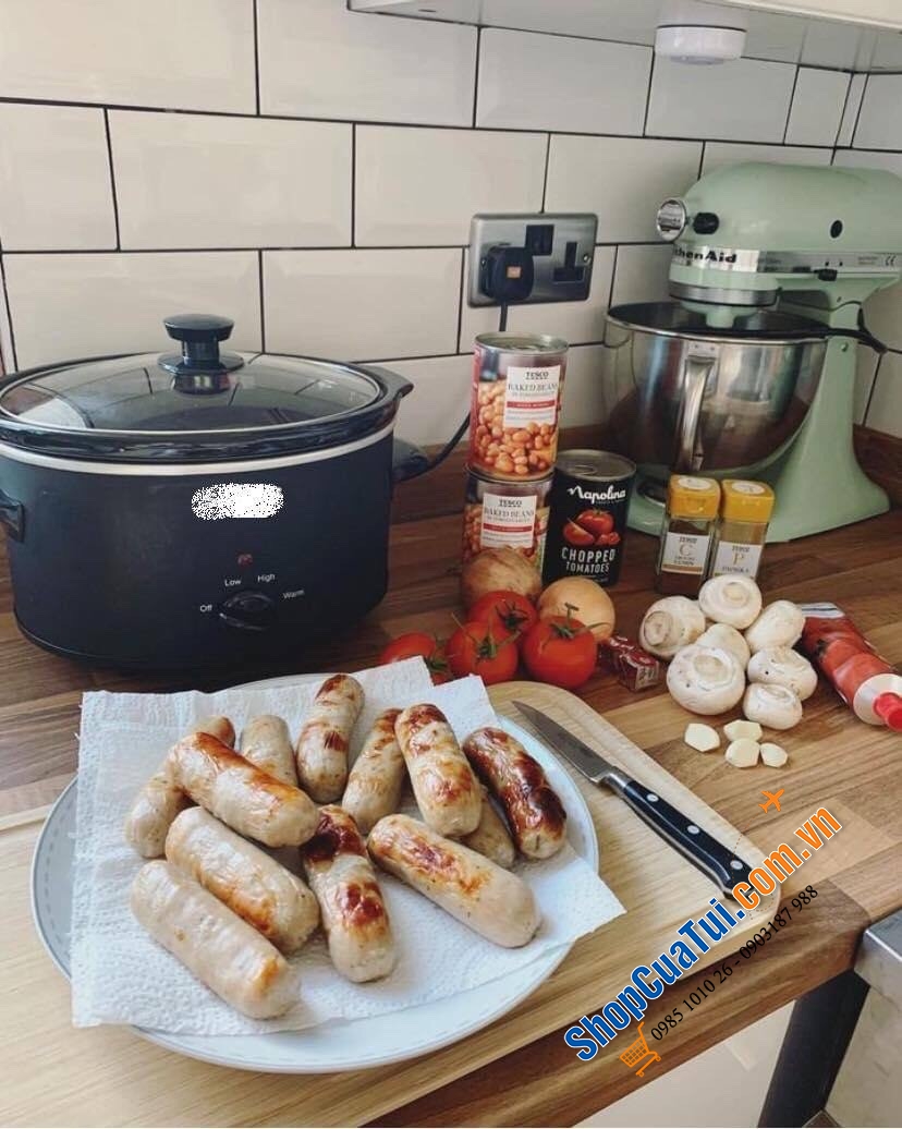 Nồi nấu chậm KLARSTEIN Slow Cooker size to 6,5 lít hầm gà nguyên con (tuyệt vời luôn)