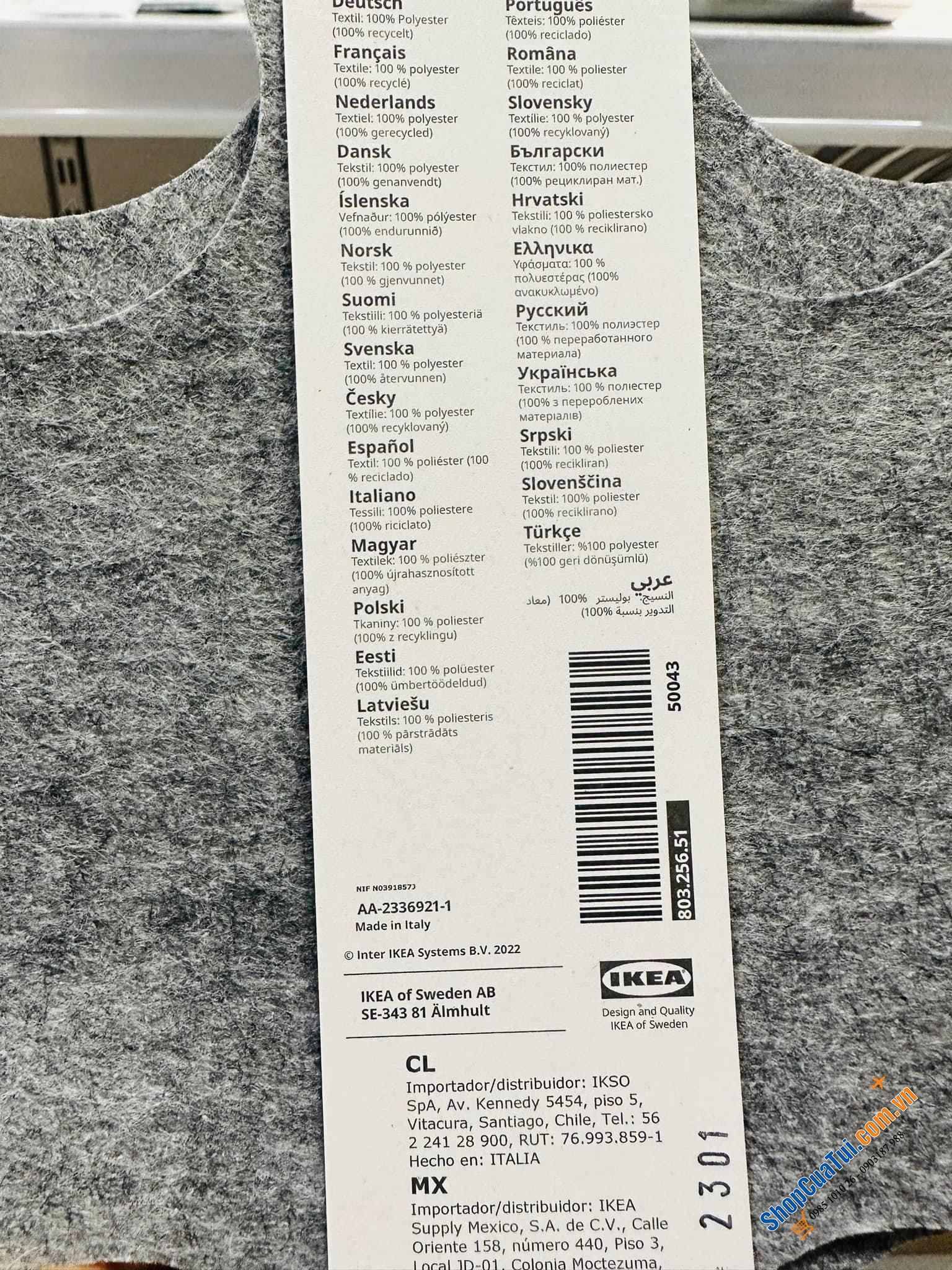 SET 2 CÁI TẤM LÓT BẢO VỆ CHẢO IKEA BEDÖMA - Made in Italy.