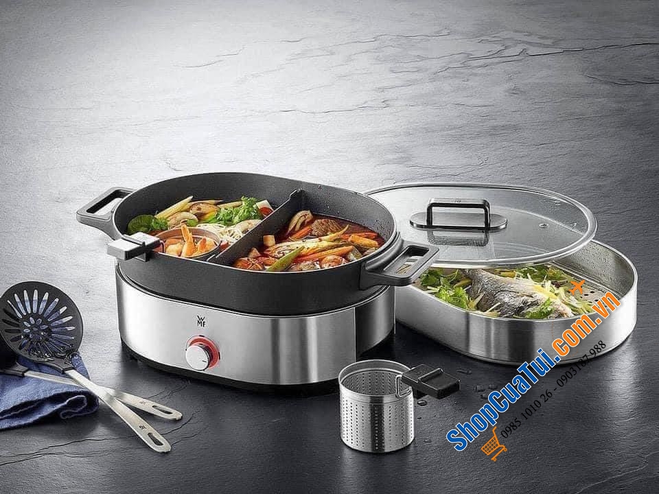 Nồi Lẩu Hấp Wmf Lono Hot Pot & Steam - kết hợp hoàn hảo giữa lẩu truyền thống và nồi hấp cải tiến để chế biến các món ăn châu Á ngon và lành mạnh