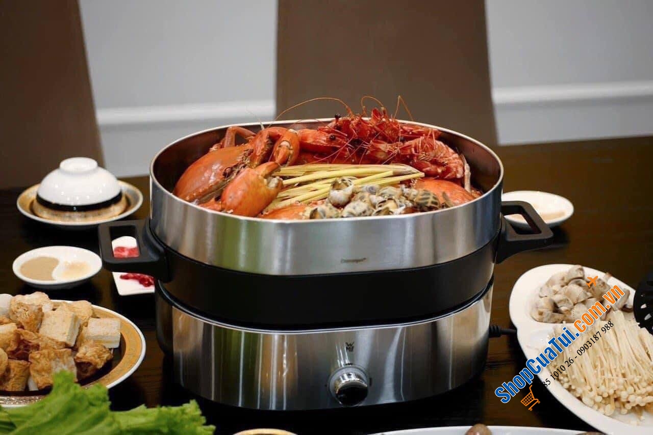 Nồi Lẩu Hấp Wmf Lono Hot Pot & Steam - kết hợp hoàn hảo giữa lẩu truyền thống và nồi hấp cải tiến để chế biến các món ăn châu Á ngon và lành mạnh