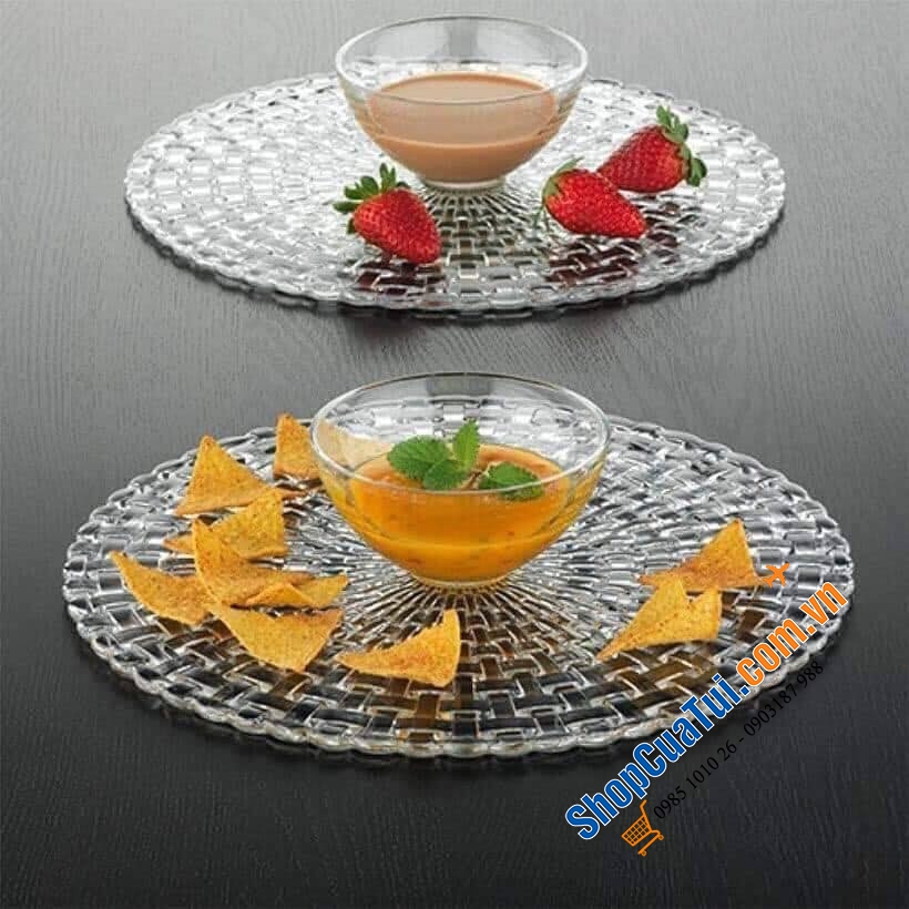 SET 2 ĐĨA TRÒN Bossa Nova NATCHMANN 89994 size 32cm - Made in Germany