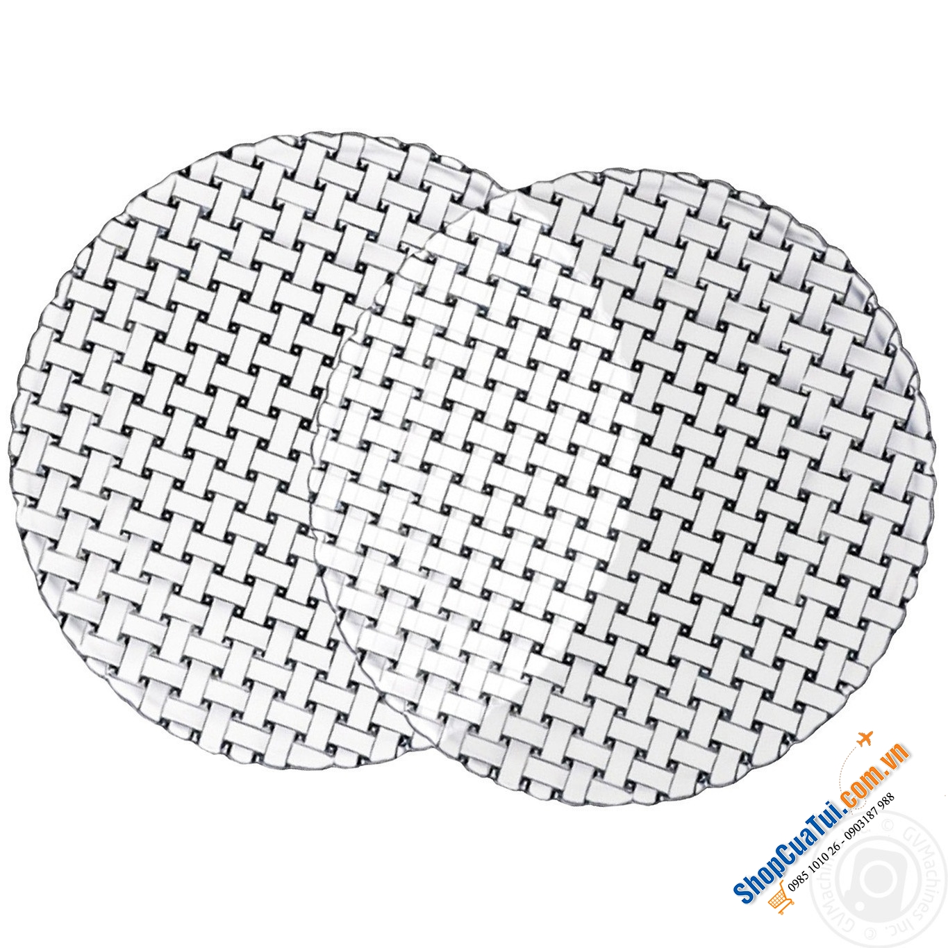 SET 2 ĐĨA TRÒN Bossa Nova NATCHMANN 89994 size 32cm - Made in Germany