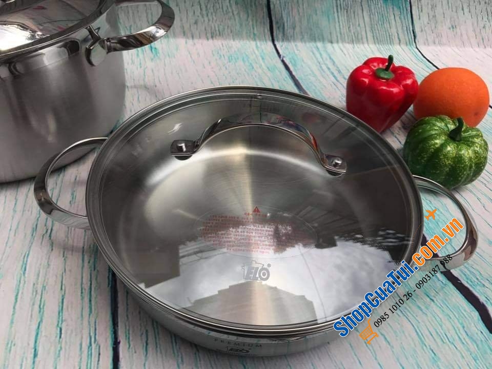 BỘ NỒI ELO PREMIUM ZURICH 5 MÓN ĐÁY LIỀN 3 LỚP có khả năng hấp thu nhiệt cực nhanh và hít từ tính tốt