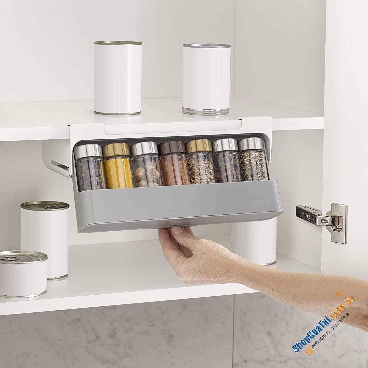 Giá treo sắp xếp gia vị gọn gàng, thông minh Joseph Joseph 85147.