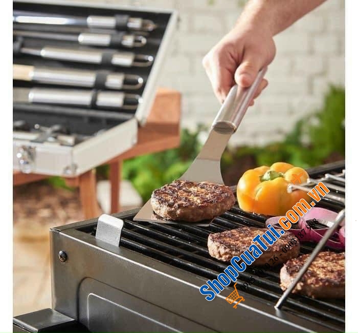 HỘP 18 PHỤ KIỆN NƯỚNG BBQ ESMEIYER - Trọn bộ phụ kiện nướng cho những bữa tiệc BBQ