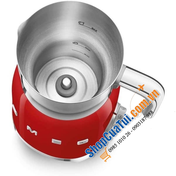 Máy Tạo Bọt Sữa Smeg MFF01RDEU Red