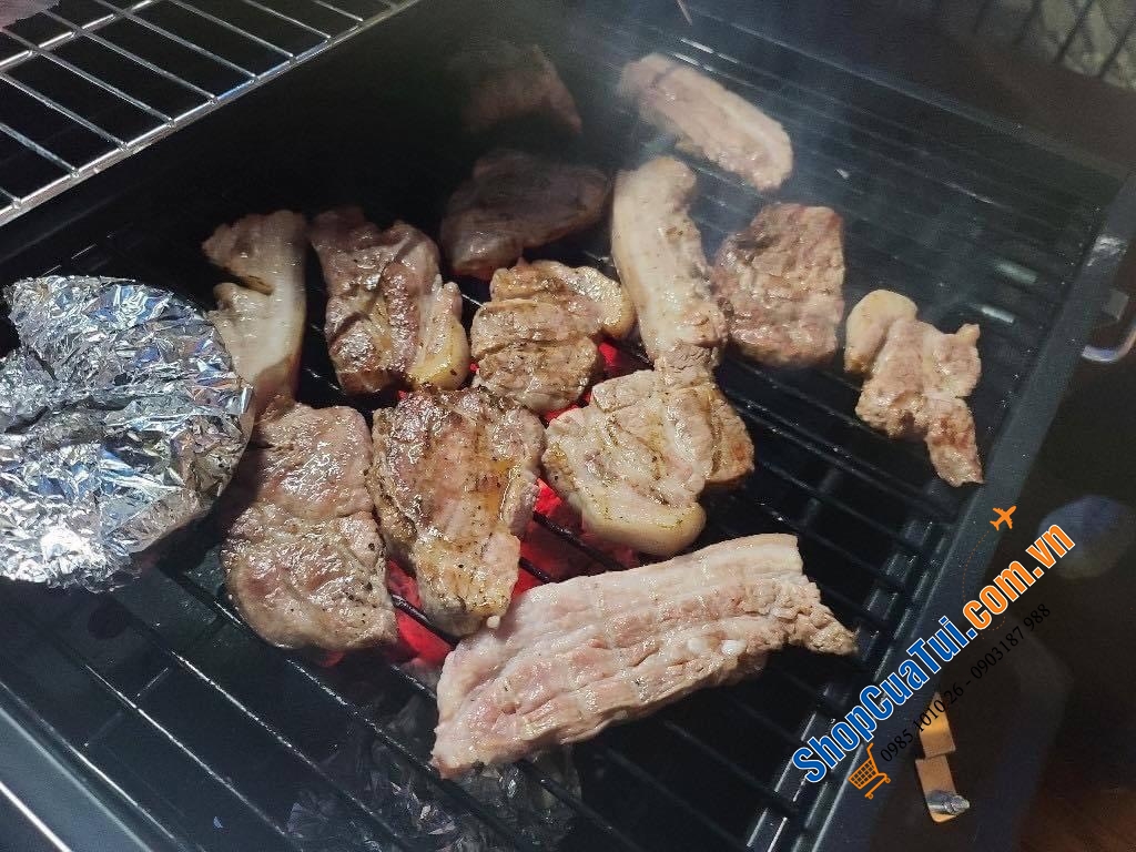 BẾP NƯỚNG THAN BBQ SITO ngoài trời nội địa Hàn, Size lớn dùng cho gia đình, Homestay, nhà hàng