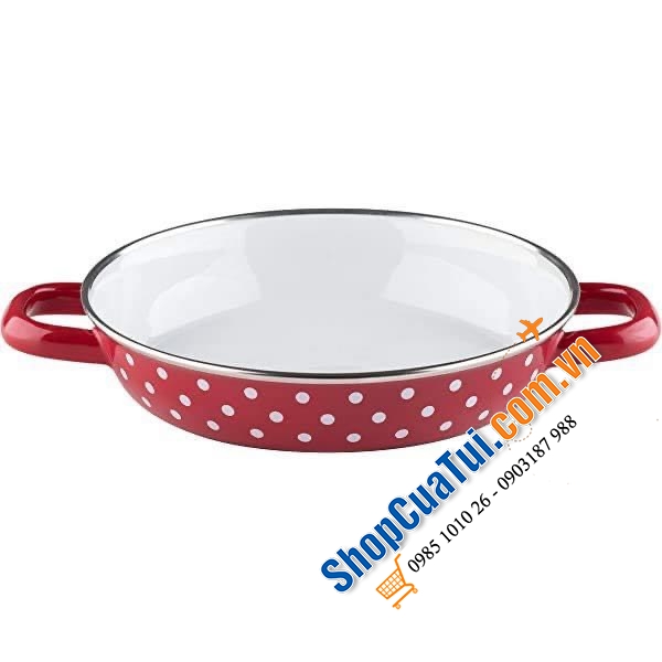 Chảo Riess Country Flora 0044-070 20cm hoạ tiết hoa cỏ mùa xuân, phù hợp với mọi loại bếp kể cả bếp từ