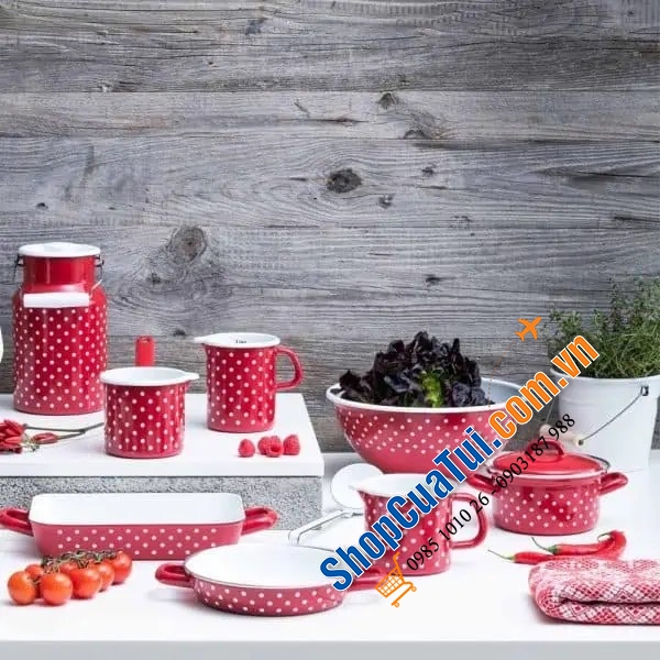 Chảo Riess Country Flora 0044-070 20cm hoạ tiết hoa cỏ mùa xuân, phù hợp với mọi loại bếp kể cả bếp từ