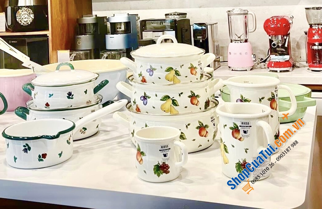 Ca đun bếp từ Riess đủ màu 0.5 Lít, 0.75 Lít, 1 Lít, 1.7 Lít