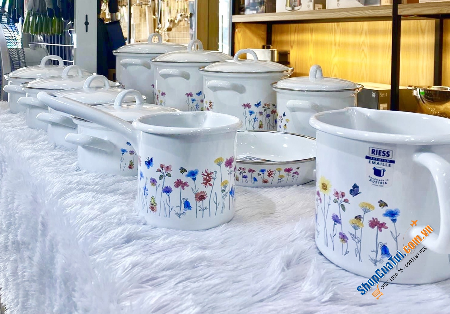 Ca đun bếp từ Riess đủ màu 0.5 Lít, 0.75 Lít, 1 Lít, 1.7 Lít